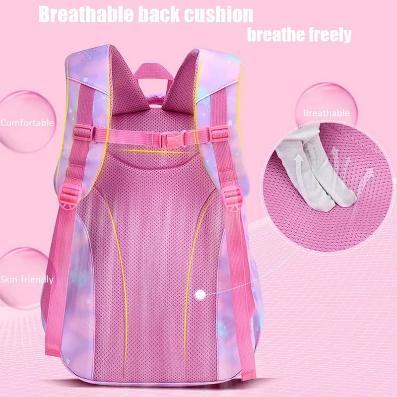 

Cute Backpack For Girls School Backpack 3 Grade Large Capacity Children's Backpack Princess Schoolbag Satchel Kids Bag Mochila