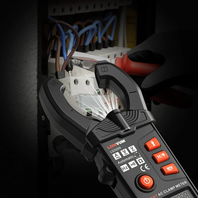 Цифровой зажим Измеритель постоянного/переменного тока LOMVUM для измерения