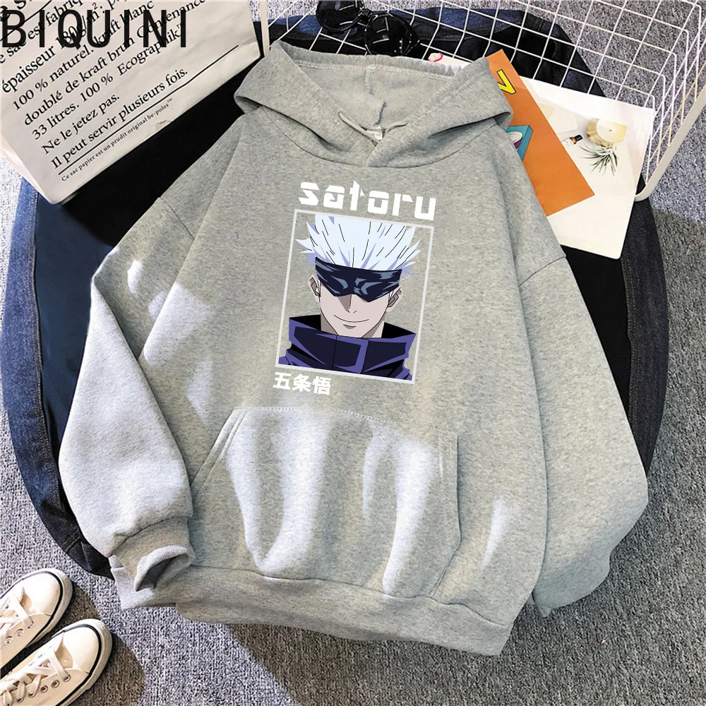

Jujutsu Kaisen Gojo Satoru Anime Hoodie Men Harajuku Sweatshirts Unisex Streetwear Women Wram Plus Size Hoodies for Teens Couple