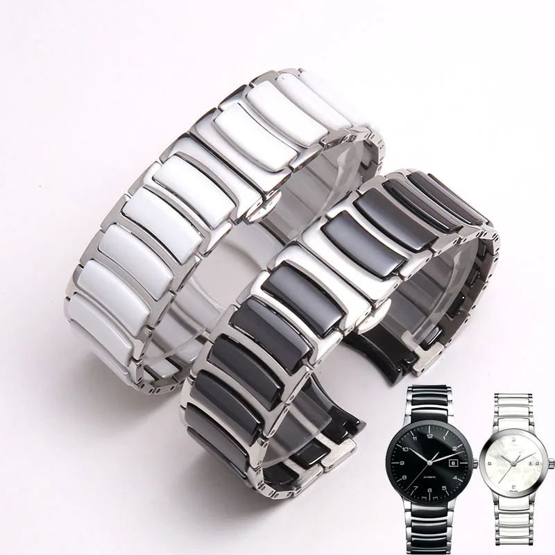 Ремешок для часов Rado 6021 из нержавеющей стали и керамики 12 16 мм|Ремешки часов| |