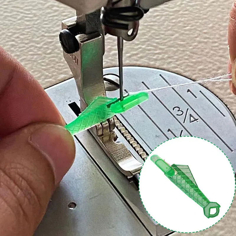 

Fish Type Sewing Machine Needle Threader Changer Stitch Insertion Tool Quick Automatic Random Color Home Sewing Accessories