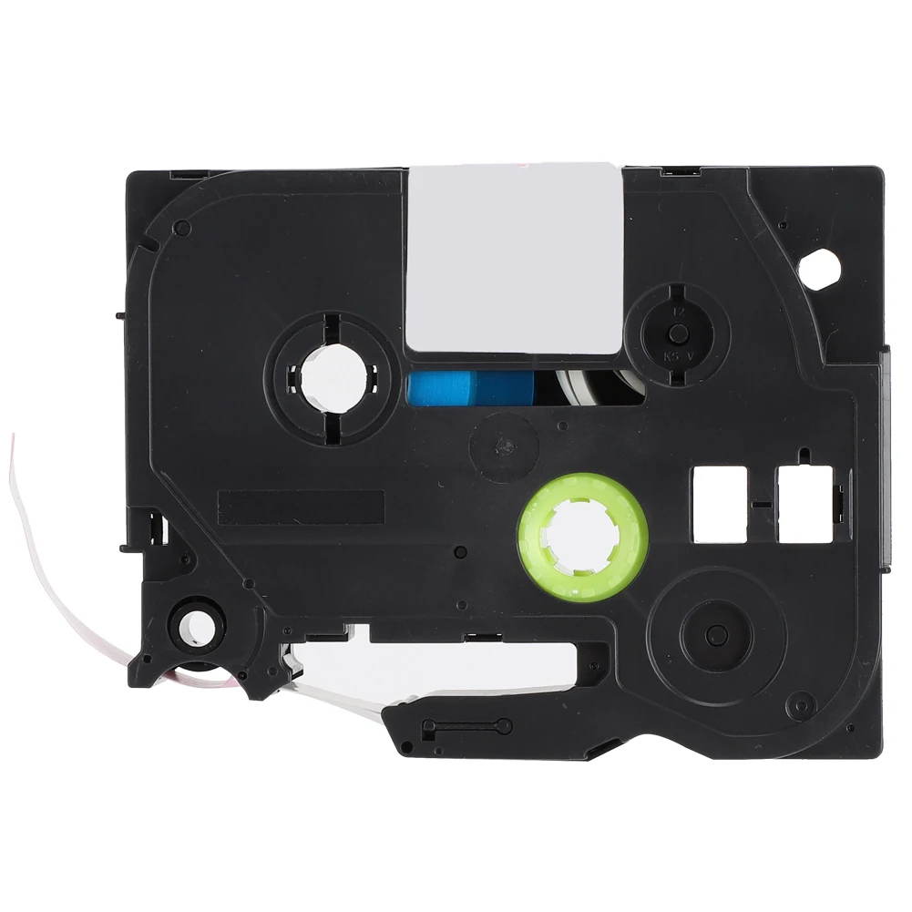 Термопечатная лента белый на розовом фоне 12 мм для машины нанесения этикеток