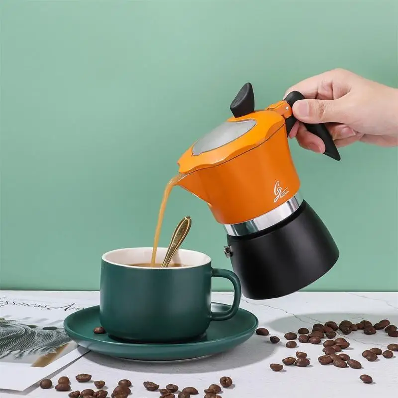 Pot Aluminum Mocha Espresso Percolator Pot Coffee Kettle Cafetera Home Stovetop Coffeeware Kitchen Accessories