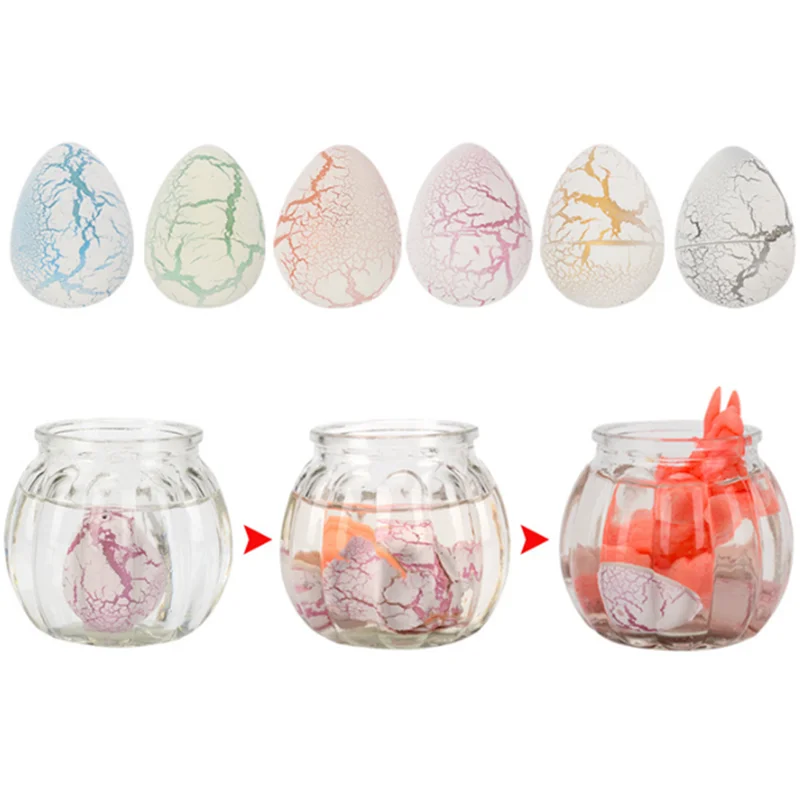 6 шт. милые Волшебные инкубационные растущие Яйца динозавра Новинка кляп игрушки