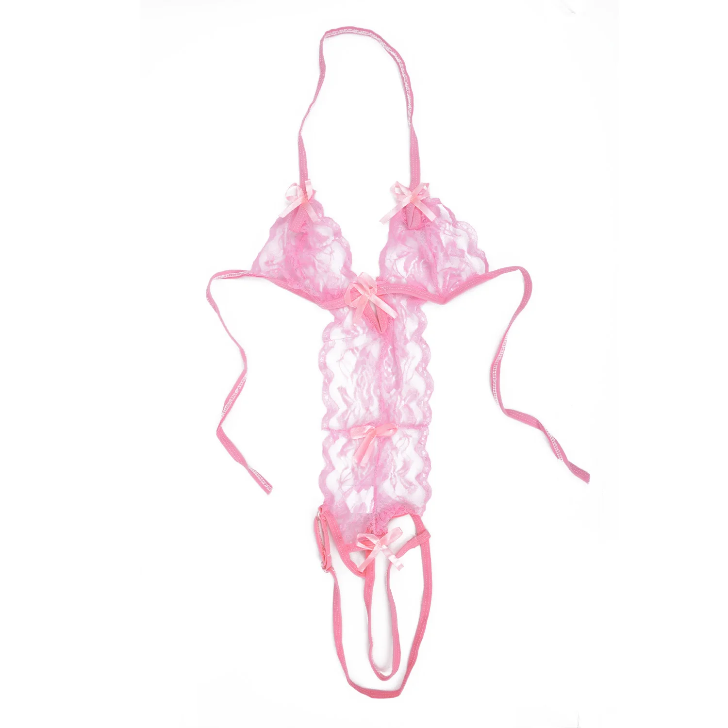 

Women Teddy Lingerie Sexy Underwear Erotic Corset Lace Mesh Sleepwear Nightwear Strap One-piece Sexy Pajamas