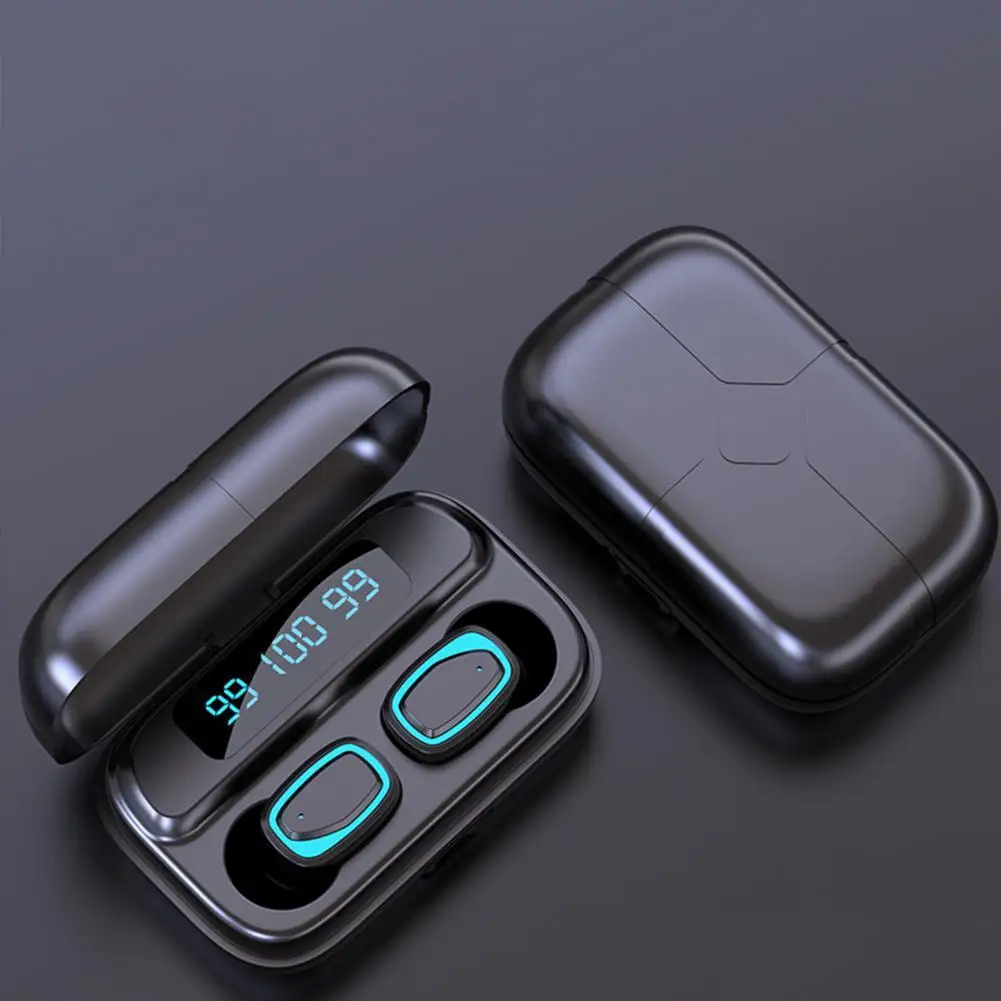 

BLUELANS 2021 новые беспроводные Bluetooth-наушники, невидимые черные наушники-вкладыши с длительным сроком службы батареи, Спортивная Музыкальная г...