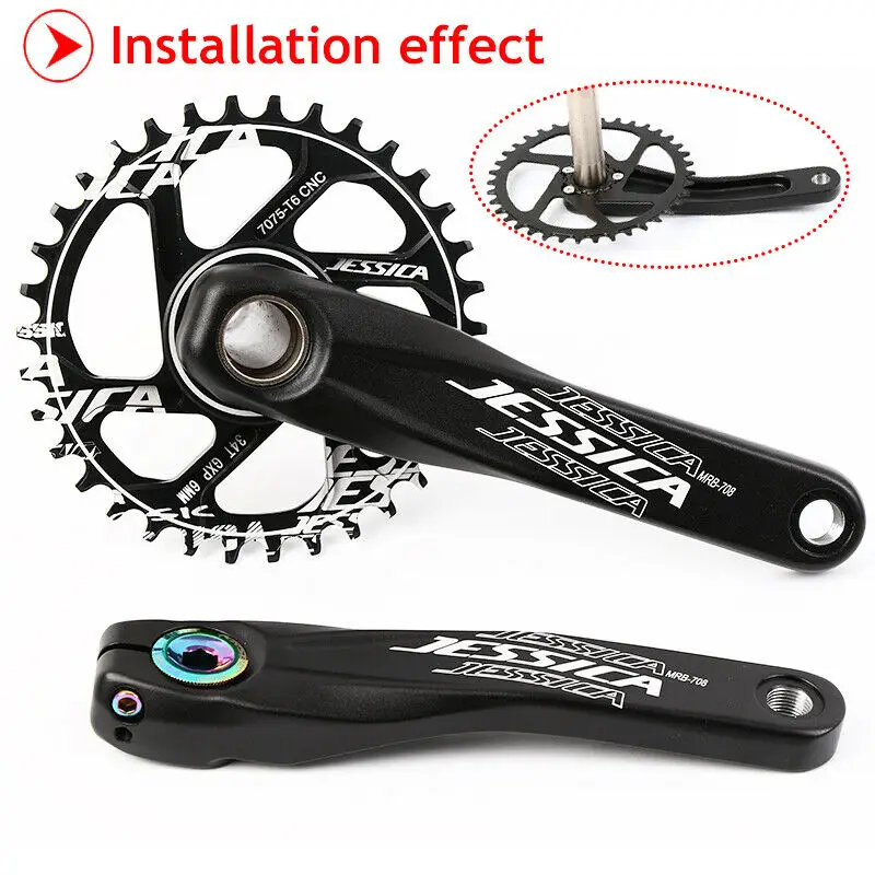 Велосипедное кольцо JESSICA MTB узкое широкое 32T 34T 36T 38T цепное GXP 170 мм Кривошип