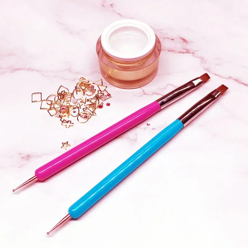 Инструменты для раскрашивания ногтей инструмент маникюра двуглавая ручка