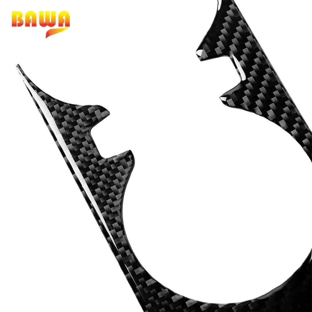 

BAWA Carbon Fiber Car Gear Shift Panel Cover For Chevrolet Camaro 2016 2017 2018 2019 Armrest Box Panel Stickers