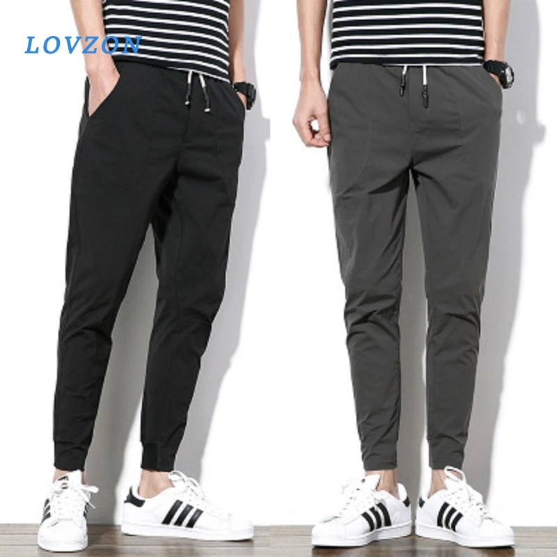 

LOVZON Casual Mens Sweatpants Skinny Men's Jogger Pant Harem Male Elastic Waist Mens SweatPants 4XL 5XL