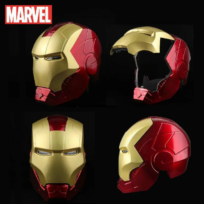 Из фильма мстители для косплея Железного человека 1:1 шлем светильник Led маска из