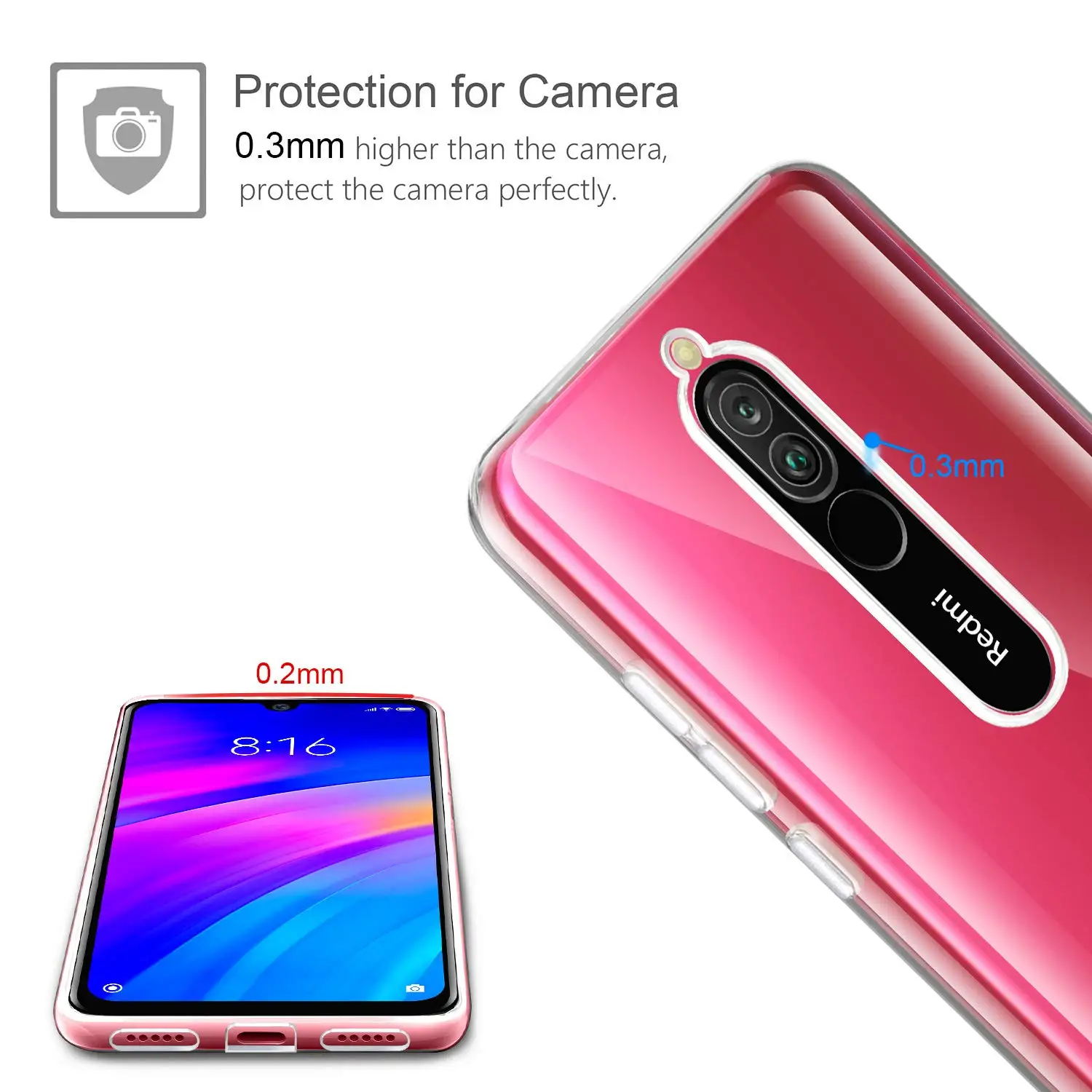 Прозрачный чехол из ТПУ для Xiaomi Redmi Note 8 Pro Note8 7 7A K20 Pro mi 9 SE A3 8 до 9 лет глобальная версия mi 9 мягкий пластик, ТПУ чехол