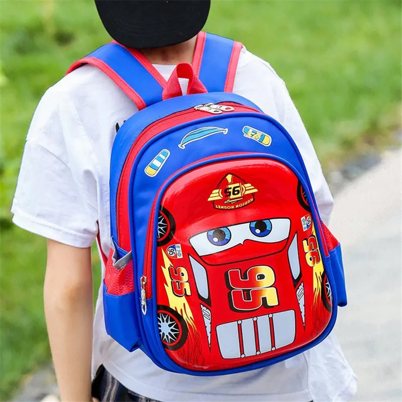 Disney Children Backpack Cartoon Kids Walking Cars Bag Captain America Schoolbag Creative Gift