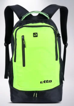 Green small logo Etto, качественный мужской Независимый спортивный рюкзак для хранения обуви, баскетбольная футбольная команда, тренировочная сумка, большая спортивная сумка для фитнеса HAB370 - Цвет: Green small logo