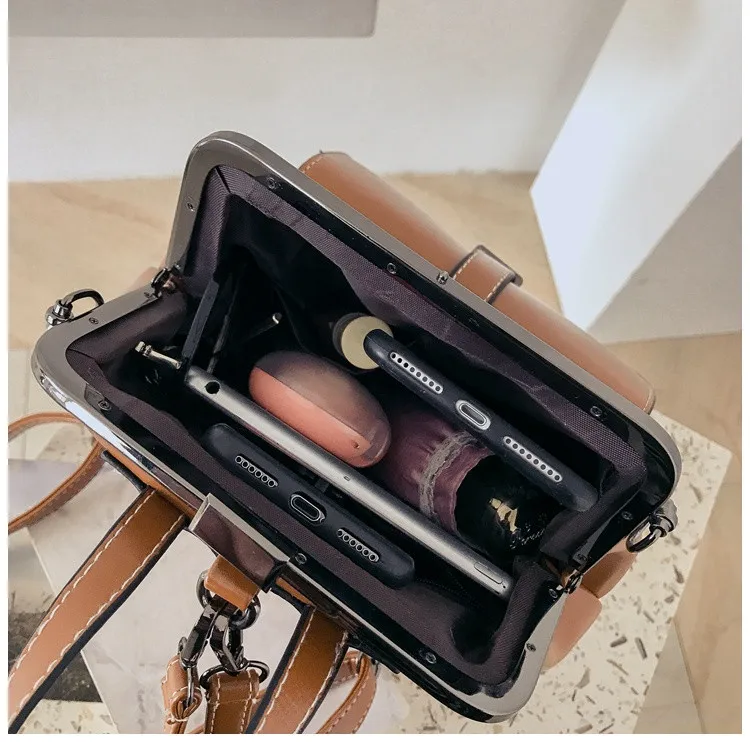 

Vintage Women Backpacks Small Multifunctional Backpack Female Shoulder Bag Girls School Bag Backpack PU Leather Female Bagpack