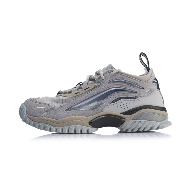 LI-Ning/Мужская обувь AURORA WINDWALKER, стиль жизни, кожа, ноская подкладка, Ретро стиль, спортивная обувь, кроссовки для отдыха, AGLP089 YXB324 - Цвет: AGLP089-4H