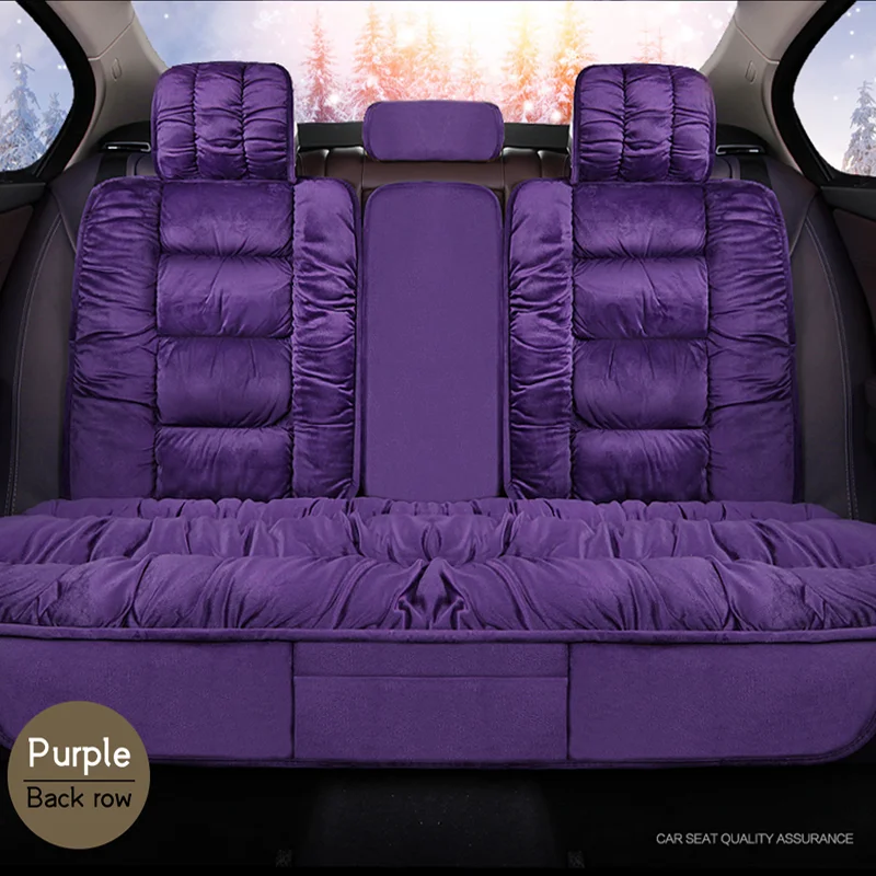 Kaufen Warme Hinten Auto Sitz Abdeckung Universal Winter Plüsch Kissen Faux Pelz Material Für Auto Sitz Protector Mat Auto Innen Zubehör