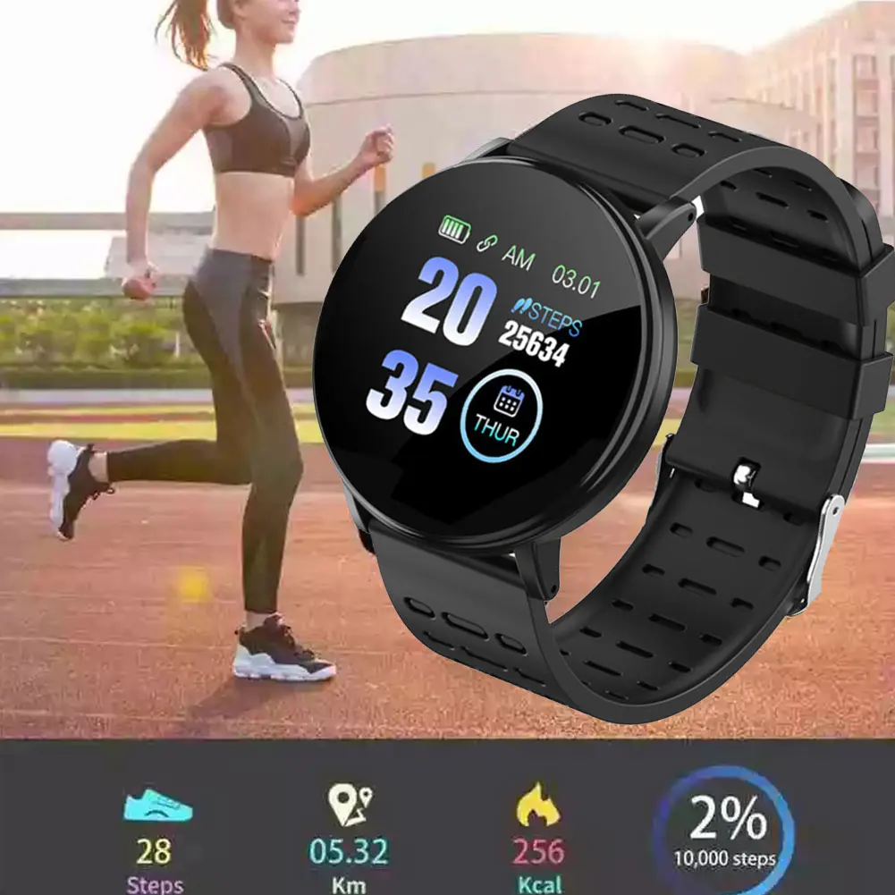 

Smart Watch 119Plus Waterproof Fitness Tracker Heart Rate Monitor Smart Bracelet Wristband Sports Smartwatch For Android IOS