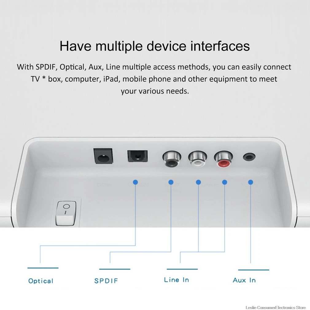 Xiaomi Беспроводная ТВ bluetooth-колонка спикер стильная ткань звуковая панель Поддержка Bluetooth воспроизведение оптический SPDIF AUX IN для дома