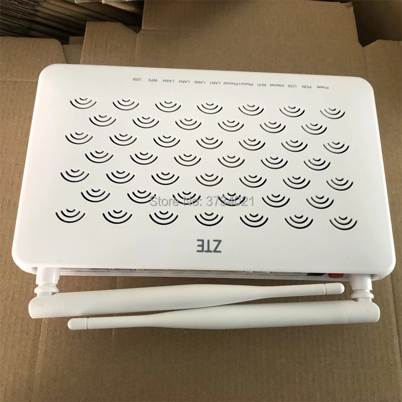 Бесплатная доставка zte F660W 5 2 версия GPON ONU 4FE + 2TEL USB wifi с патчкордом английская