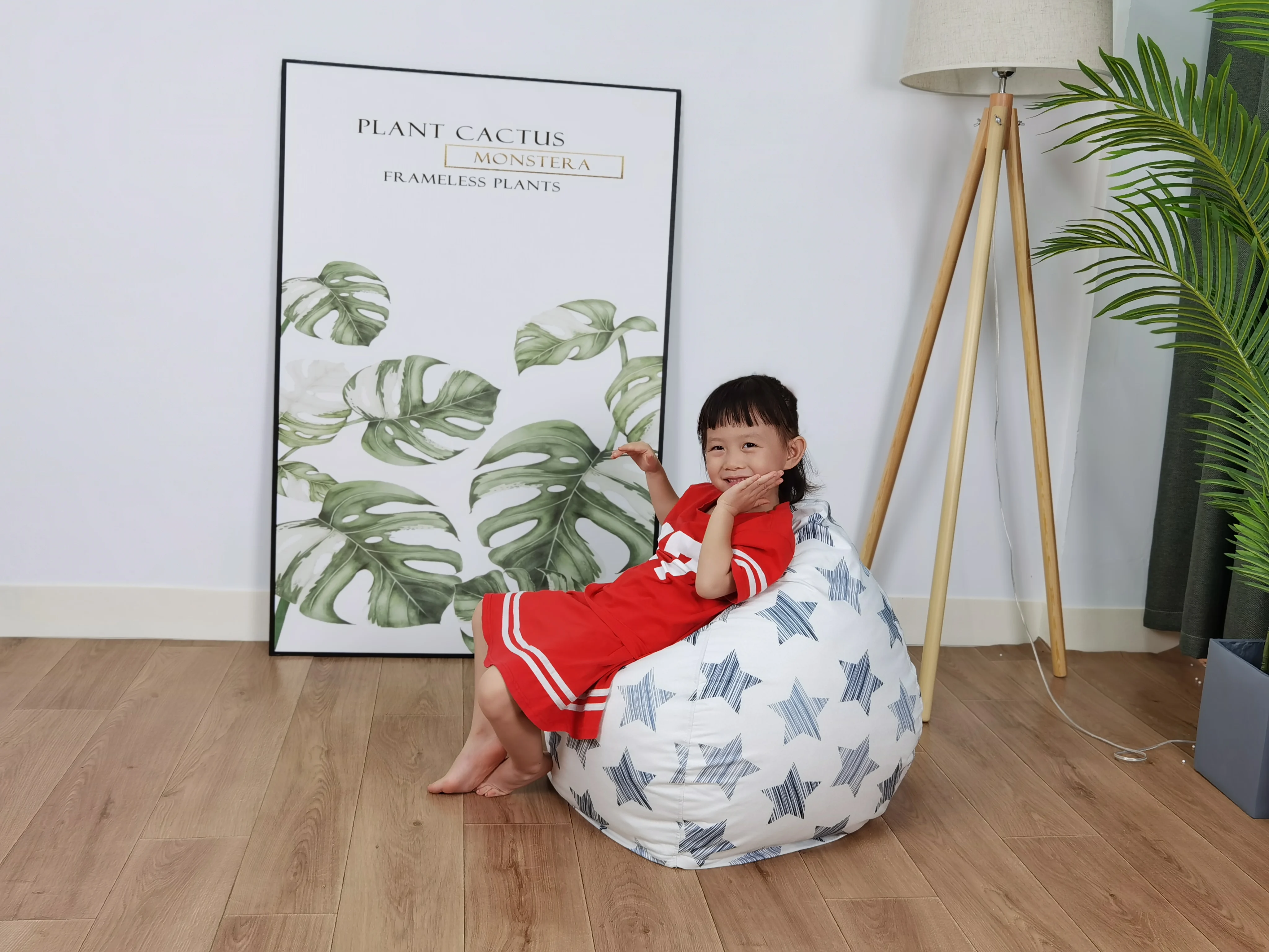 Чехол для кресла без наполнителя милый лежак с принтом уютный чехол ленивых