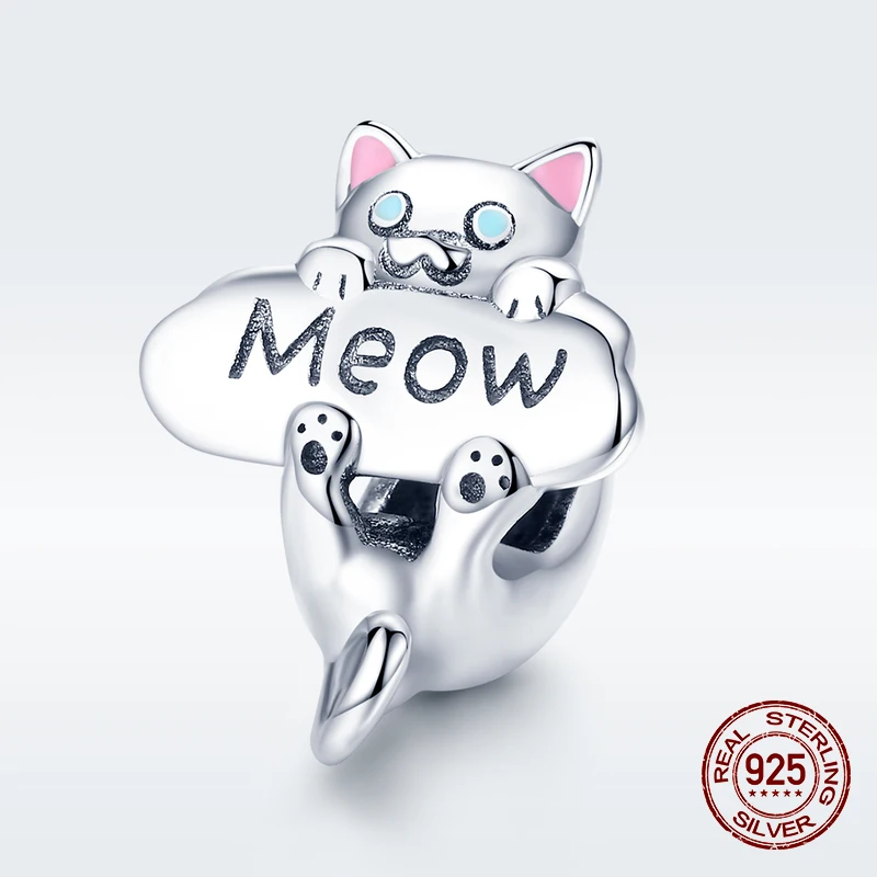 Подходит браслет очарование оригинальный 925 стерлингового серебра озорные