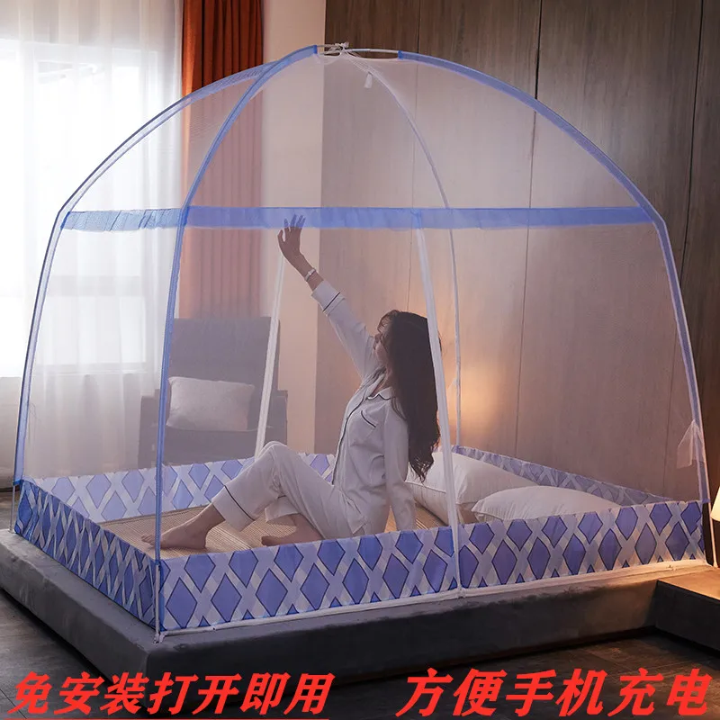 Новая Yurt москитная сетка Бесплатная установка 1 2 м 5 кровать для дома 8