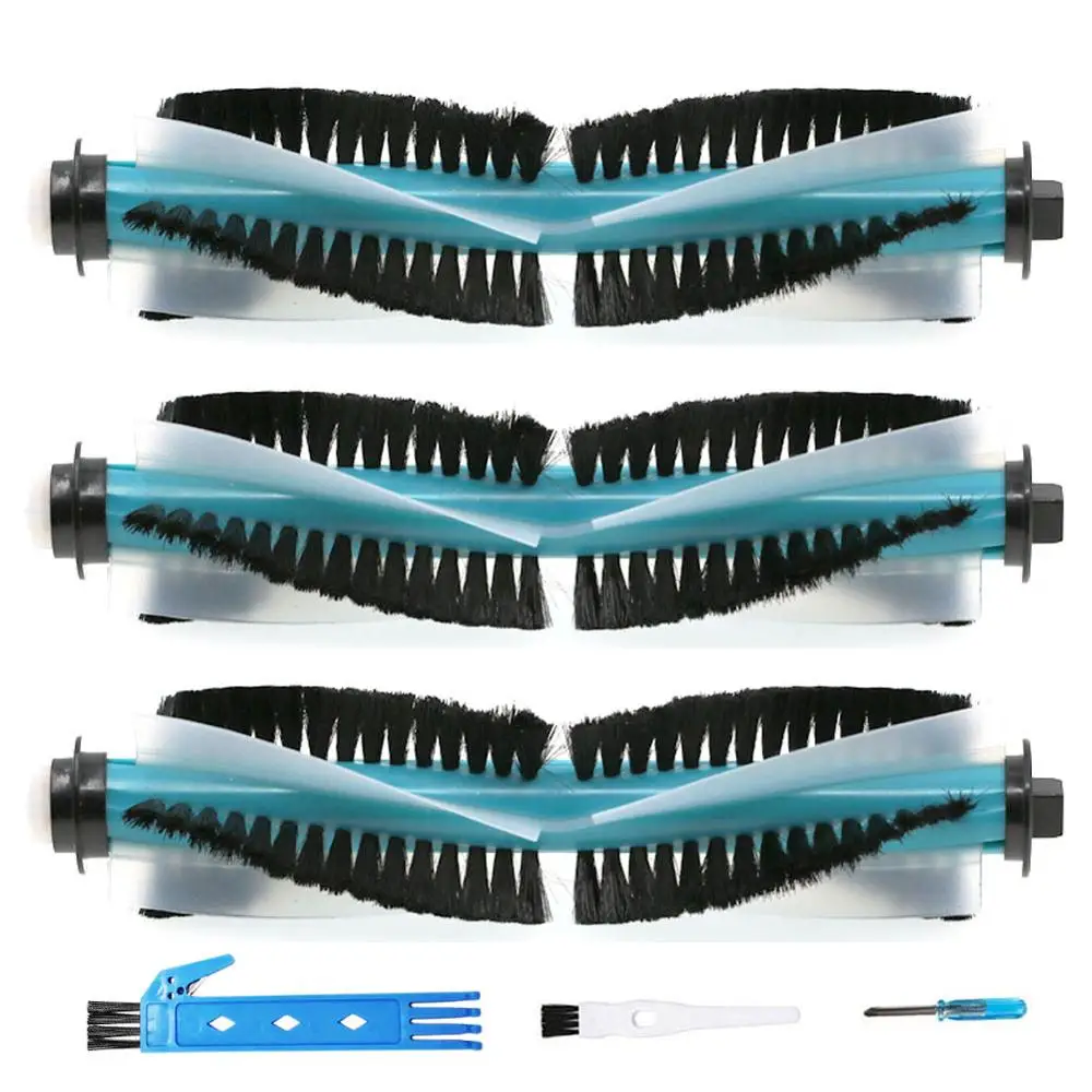 3 Pcs Main Brush Сменная основная щетка, боковая щетка, Hepe фильтры для cocotec Conga 1390 Cecotec Conga 1290 робот пылесос - Цвет: 3 Pcs Main Brush