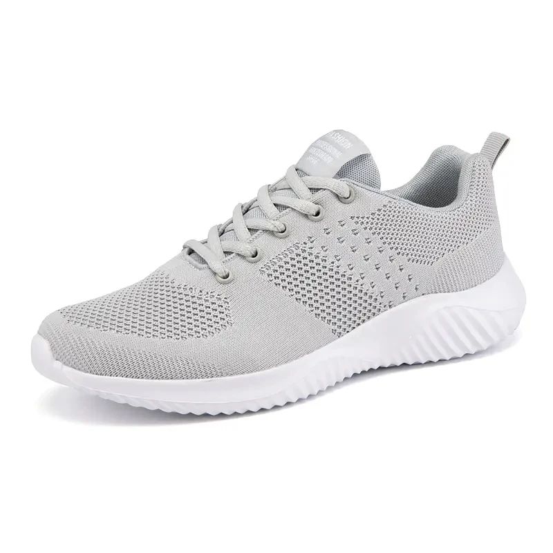 

Summer Men's Thick Bottom Mesh Hollowed Out Large Size Lace Up Sports Leisure Shoe Ultra Light Wear-Resistant Running Shoes