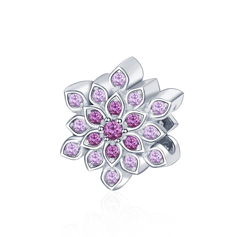 Прекрасный новый 925 Стерлинговое Серебро Красные Бусины из розовых камней