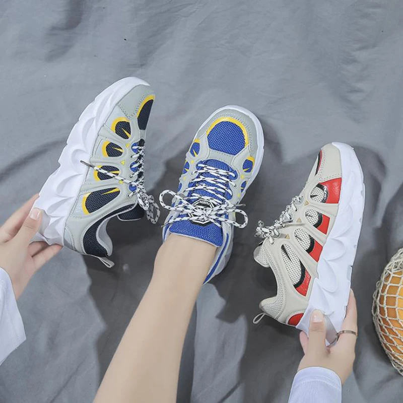 

Casual Shoes Women's Early Spring 2020 New Korean Version Of Thick Soled, Breathable, All-Round And Large Fashion Women's Shoes