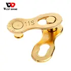 WEST BIKING велосипедная цепь, соединитель для горной велосипедной цепи с быстрым звеньем для 67891011 цепь для скоростного велосипеда, разъем для главного стык соединения