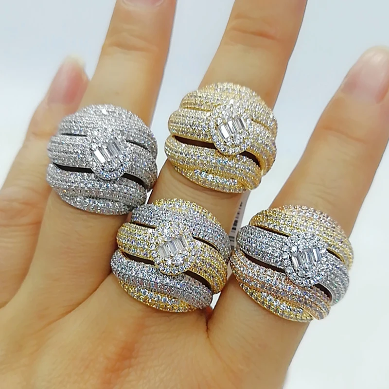 Женское кольцо с фианитом GODKI эффектные вечерние кольца камнями ювелирные