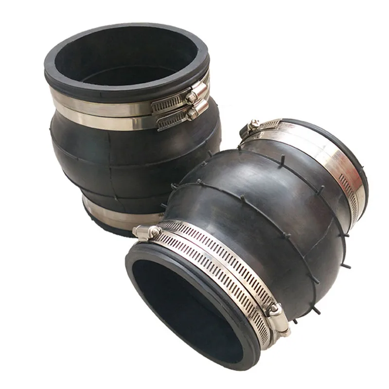 

5"-16" KXT Flexible Rubber Joint SS304 Clamp Type Pipe Flexible Rubber Joint DN125-DN400 Pipe Connection