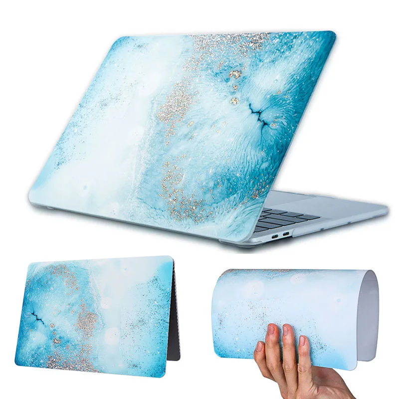Жесткий ПК мраморная текстура чехол для ноутбука Macbook Air 13 с сенсорной панелью retina