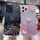 Мягкий чехол для Iphone 11, 12 Pro Max, Mini, 7, 8 Plus, Xr, X, Xs Max, Se 2020, с 3d-бабочкой