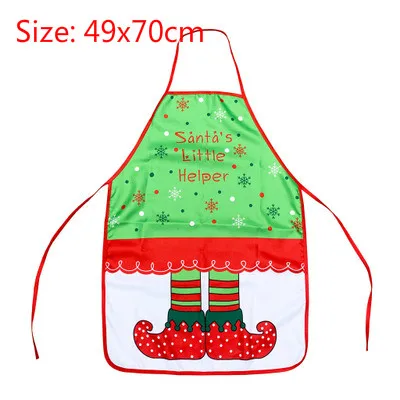 Apron C Новые рождественские украшения для дома, кухни, Скалка, фартук, висячий флаг, муфта, Настольная дорожка, наклейка, рождественские принадлежности - Цвет: Apron C