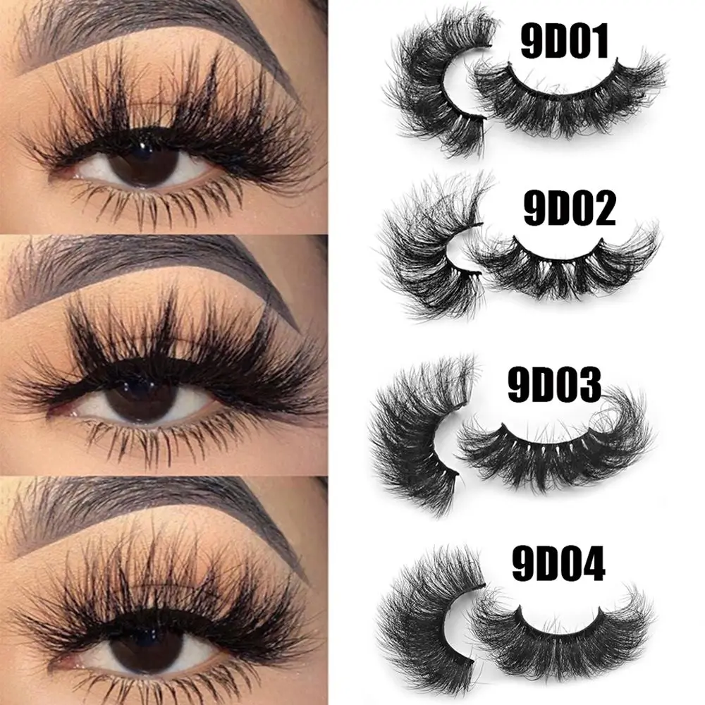 

Pop New 1 Pair 9D Faux Mink False Eyelashes Messy Fluffy Wispies Multilayers Soft Lashes Extension Reusable Eye Makeup Tool
