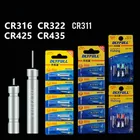 10 шт.лот CR311 ,CR316, CR425,CR435 батареи для рыбалки поплавок 3 в ночной свет литиевые контактные элементы для рыбалки поплавки