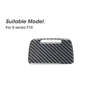 carbon fiber car accessories interior ashtray panel protective modification cover trim stickers for bmw 5 series f10 2011 2017