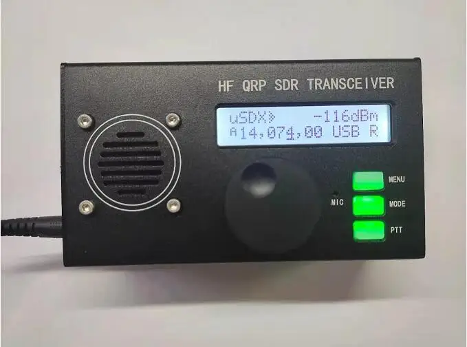 10 Вт Max uSDX 8-полосный SDR все режимы USB LSB CW AM FM HF SSB QRP приемопередатчик с батареей |