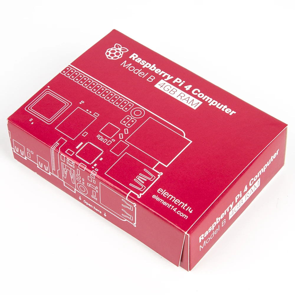 Raspberry Pi 4 Модель B с 1 ГБ/2 ГБ/4 ГБ ОЗУ BCM2711 четырёхъядерным процессором LePhone v8 5 ГГц
