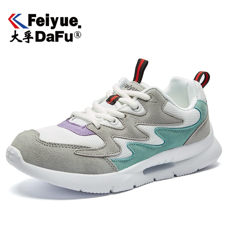Feiyue7001 Casual Shoes Vulcanized Dad Sneakers Women Shoes Lace-up Platform Comfortable Breathable Non-slip Shoes Free Shipping