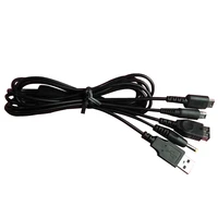 200pcs universal portable charge cable charger cable usb charging cord for psp2000psp 3000nd slnd si3dssp game console