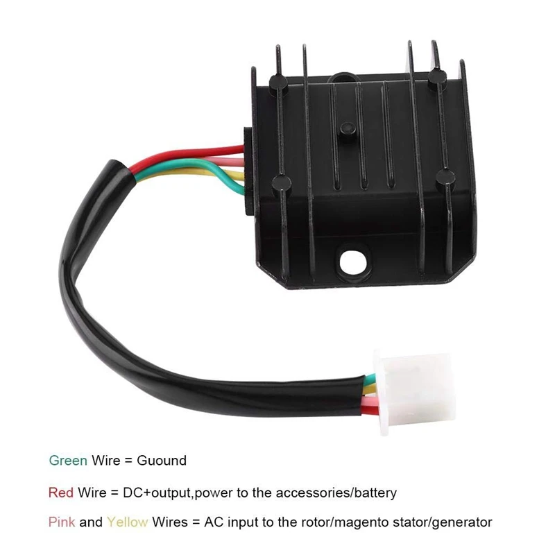 Регулятор напряжения для мотоциклов скутеров мопедов квадроциклов 4 провода 12