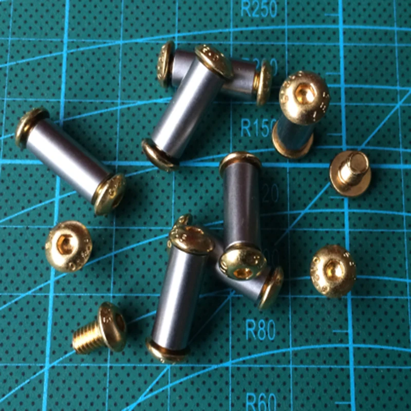 

2 комплекта набор инструментов для самостоятельного винт для ручки ножа высокая прочность 12,9 качественное импортируемое полу-круглый носо...