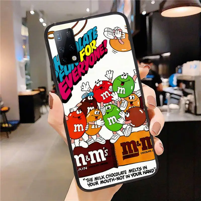 

M&M's Chocolate MM Phone Case for Samsung Galaxy S10 S20 S21 5G Ultra Plus Lite Cover S9 S8 S7 Fundas Coque Etui