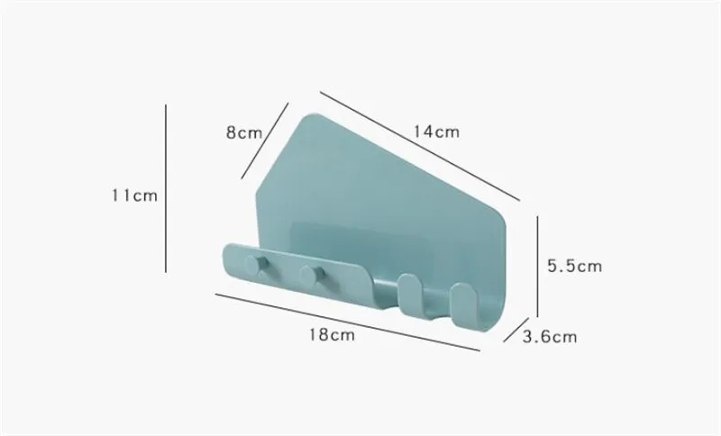 

3 Colors Kitchen Wall Storage Shelf Wall Mount Phone Holder Socket Charging Box Bracket Stand Holder Shelf