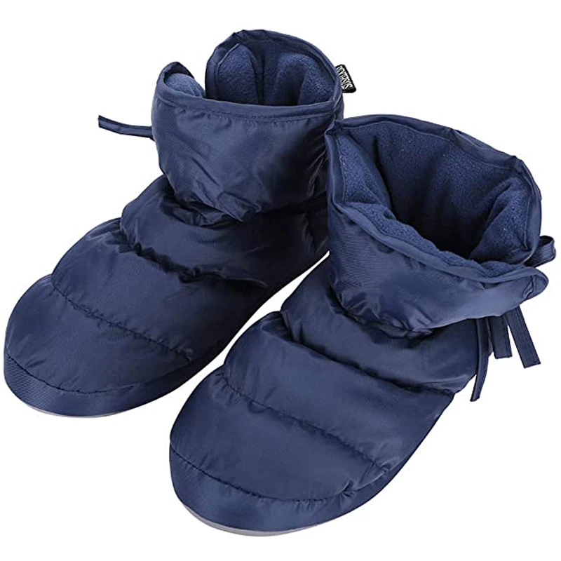 

Down fabric warm shoes, warm cotton boots, fashion high-top snow boots, home cotton shoes