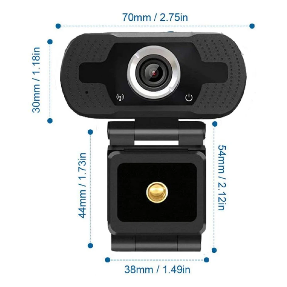 

Widescreen Video Work Home Accessories 1080P HD USB Webcam Video Conference Live Streaming Web Camera with Microphone